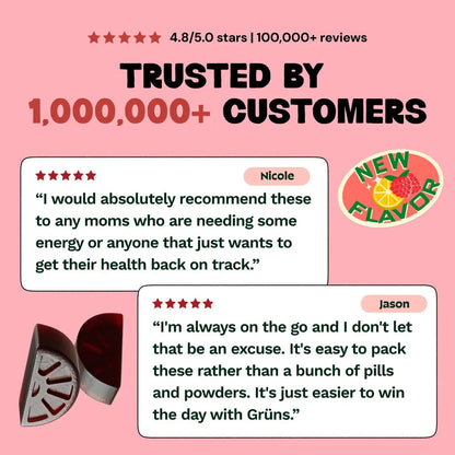 Grüns Superfood Gummies（Raspberry Lemonade）