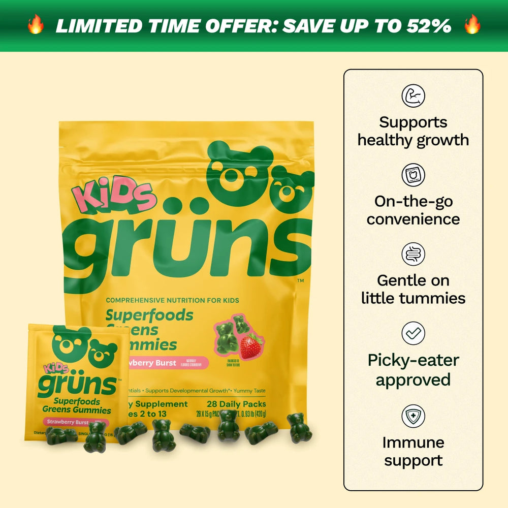 Grüns Kids Superfood Gummies