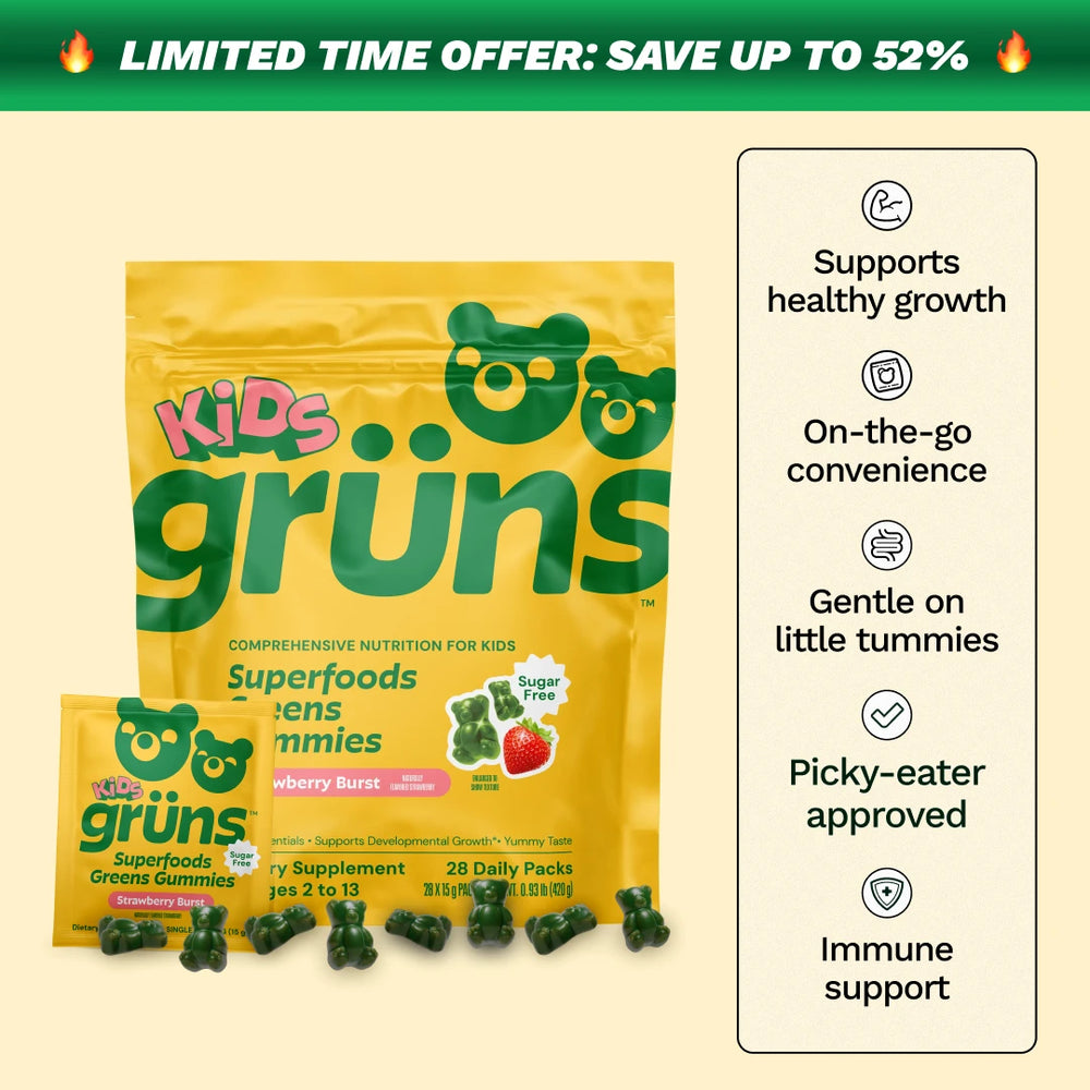 Grüns Kids Superfood Gummies