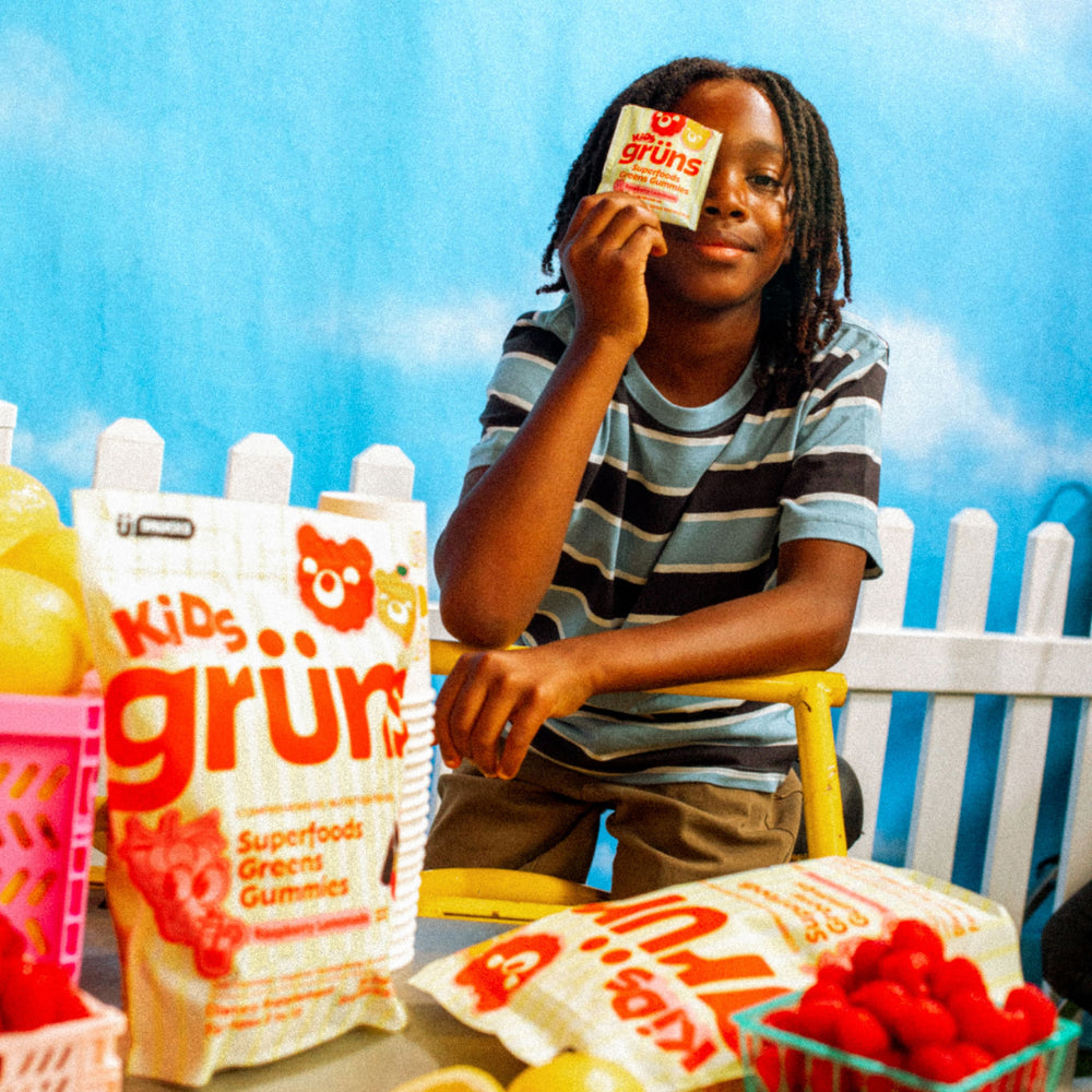 Grüns Kids Superfood Gummies（Raspberry Lemonade）